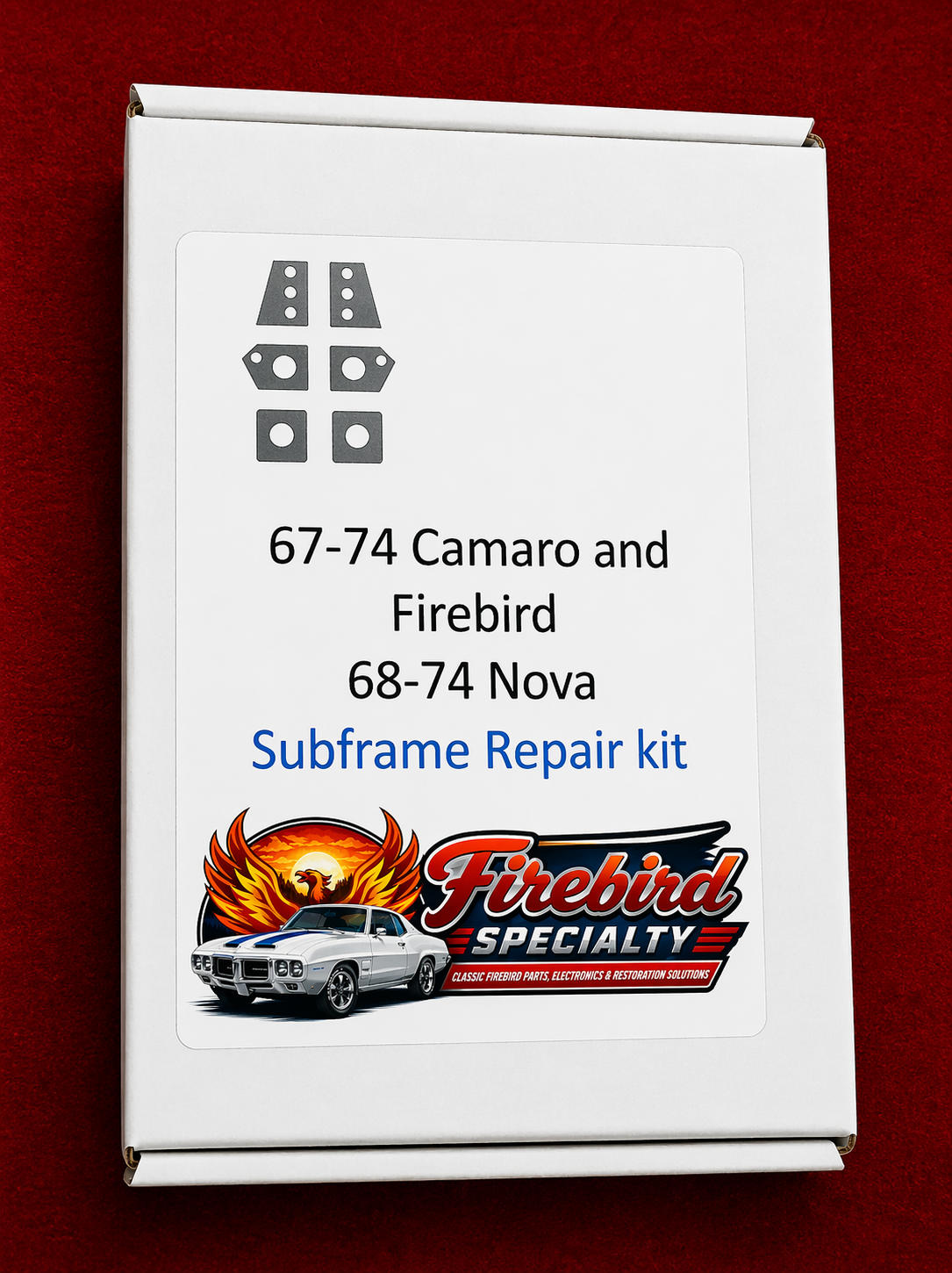 Subframe Repair Kit 67-74 Firebird and Camaro 68-74 Nova